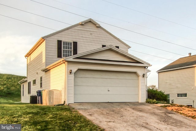 view of front of property with cooling unit