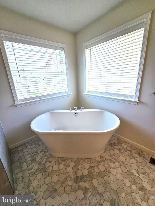 101 Saratoga Ct, North East, MD 21901 - full bathroom featuring a freestanding tub and baseboards
