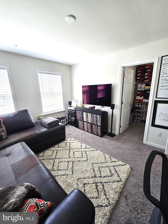 101 Saratoga Ct, North East, MD 21901 - carpeted living room with baseboards