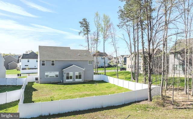 101 Saratoga Ct, North East, MD 21901 - view of front facade with a front lawn, a fenced backyard, and a residential view