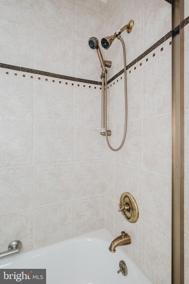 bathroom featuring shower / bath combination