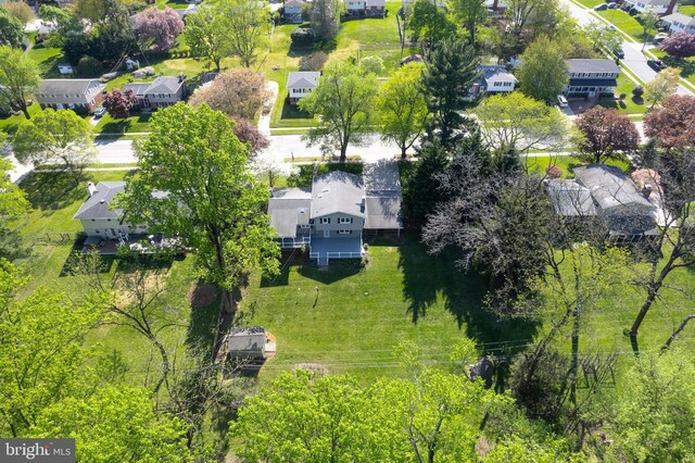birds eye view of property featuring a residential view