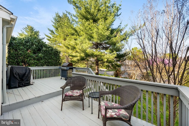 55 E Harrison Rd E Unit 55, West Chester, PA 19380 - wooden deck with a grill