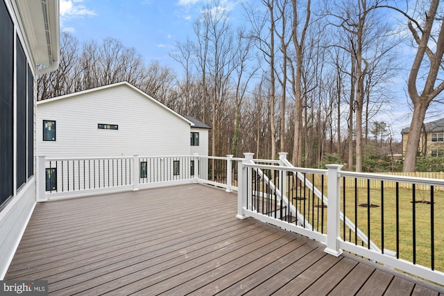 11632 Pine Tree Dr, Fairfax, VA 22033 - deck featuring a yard