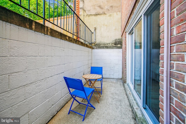 view of balcony