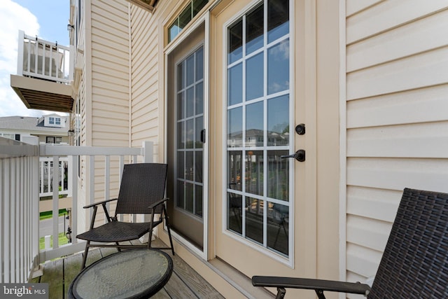 view of balcony