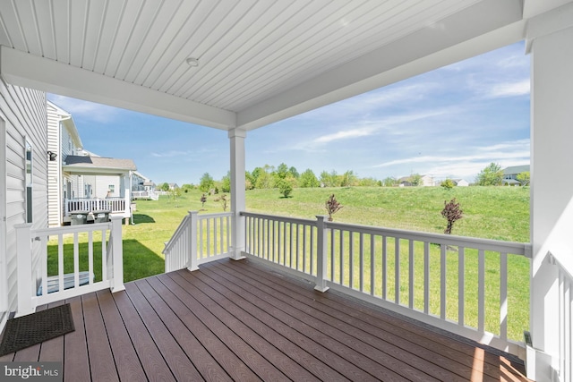 147 Parker Dr, Middletown, DE 19709 - wooden deck with a lawn