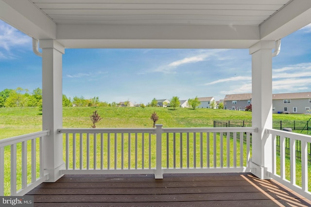 147 Parker Dr, Middletown, DE 19709 - wooden deck featuring a yard and a residential view