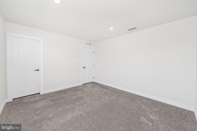 147 Parker Dr, Middletown, DE 19709 - carpeted spare room with baseboards, recessed lighting, and visible vents
