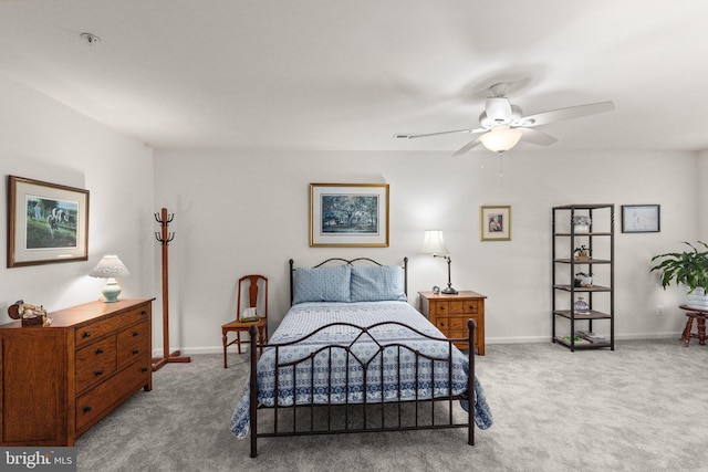418 N Stokes, Havre De Grace, MD 21078 - carpeted bedroom with baseboards and a ceiling fan