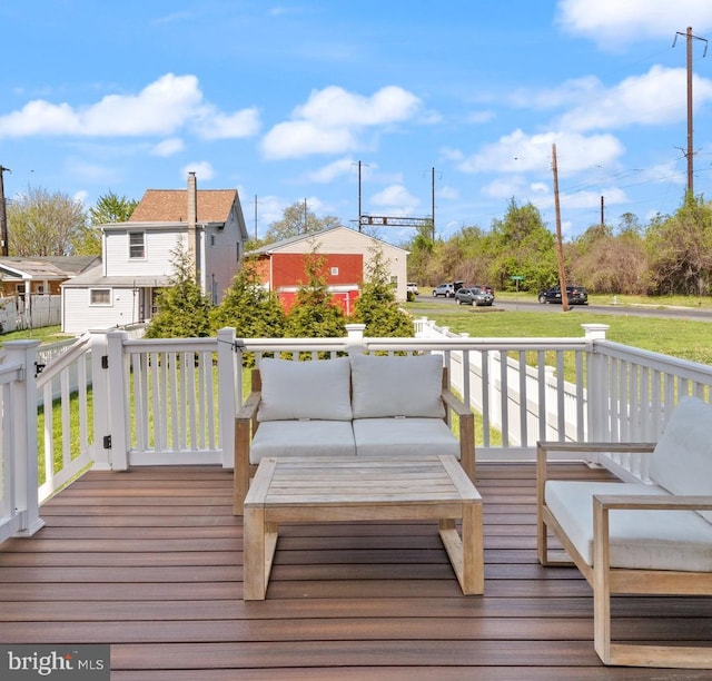 418 N Stokes, Havre De Grace, MD 21078 - wooden terrace featuring an outdoor living space