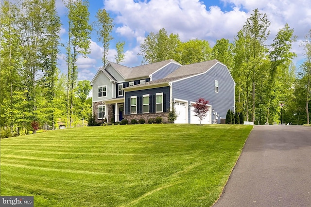 108 Chimney Swift Rd, Fredericksburg, VA 22406 - craftsman inspired home with an attached garage and a front lawn