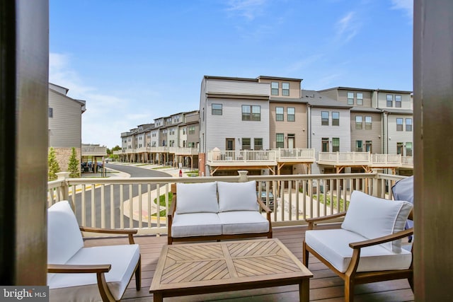 14030 Sunrise Valley Dr, Herndon, VA 20171 - balcony featuring a residential view and an outdoor living space