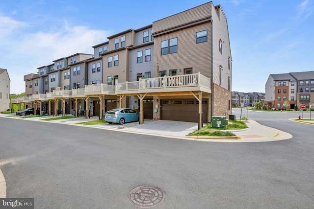 14030 Sunrise Valley Dr, Herndon, VA 20171 - exterior space with a garage, a residential view, driveway, and cooling unit