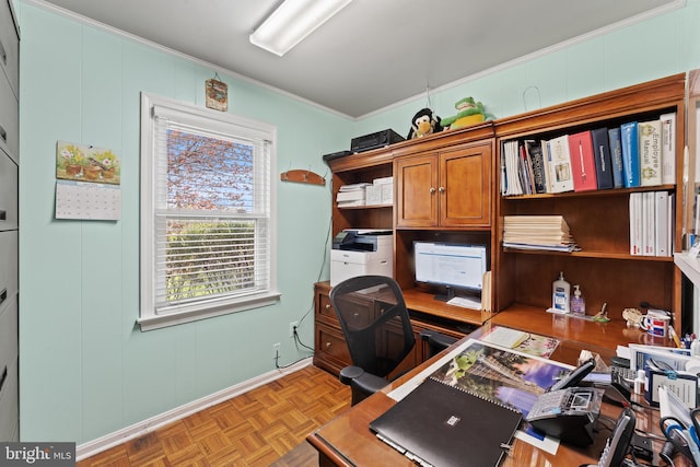 610 Valley Brook Dr, Silver Spring, MD 20904 - office space with baseboards and ornamental molding