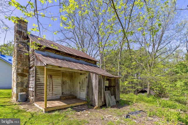 view of outbuilding with an outdoor structure