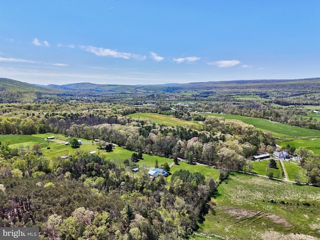 drone / aerial view of mountains