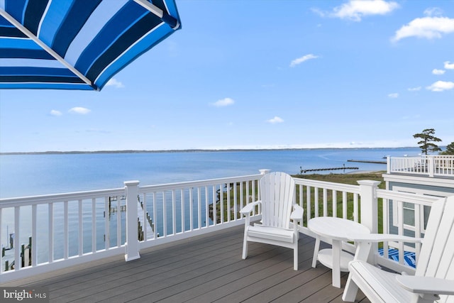 29710 Seagrass Ct, Dagsboro, DE 19939 - wooden terrace featuring a water view