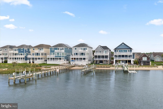 29710 Seagrass Ct, Dagsboro, DE 19939 - view of water feature with a boat dock and a residential view