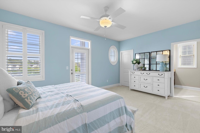 29710 Seagrass Ct, Dagsboro, DE 19939 - carpeted bedroom with baseboards and ceiling fan