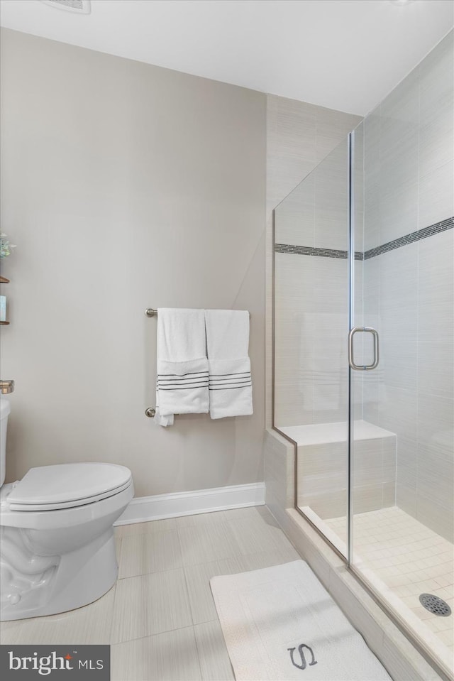 29710 Seagrass Ct, Dagsboro, DE 19939 - full bath with toilet, baseboards, and a stall shower