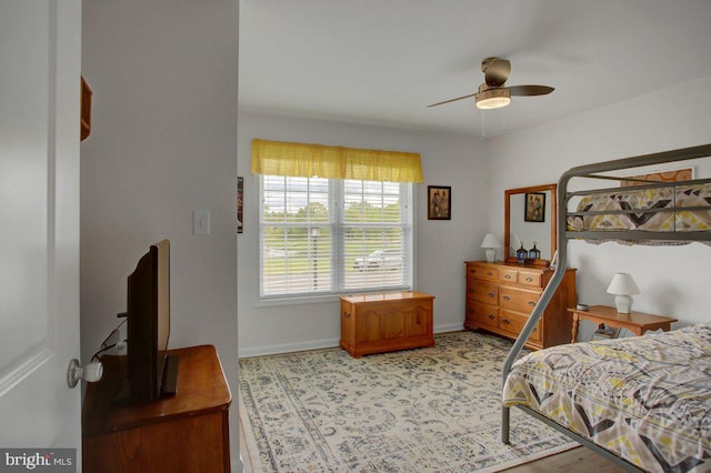 230 Meadowcreek Dr N, Chambersburg, PA 17202 - bedroom with baseboards and a ceiling fan