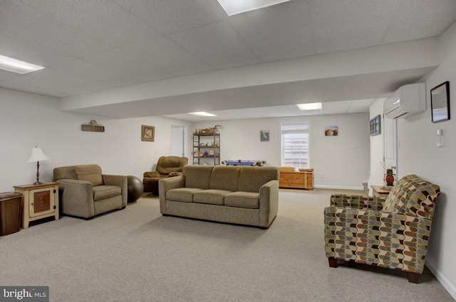 230 Meadowcreek Dr N, Chambersburg, PA 17202 - carpeted living room with baseboards and a wall unit AC