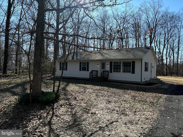 view of ranch-style home
