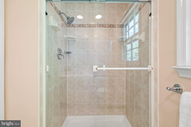 full bath with a stall shower