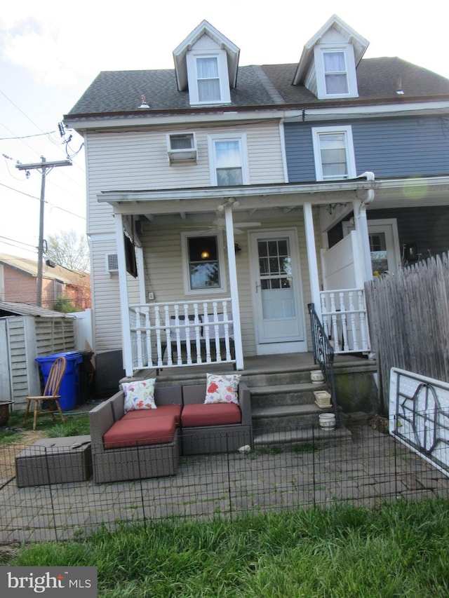 view of front of home featuring a porch