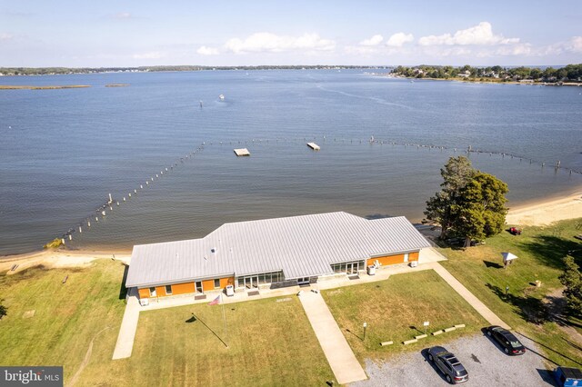 3734 1st Ave, Edgewater, MD 21037 - birds eye view of property featuring a water view