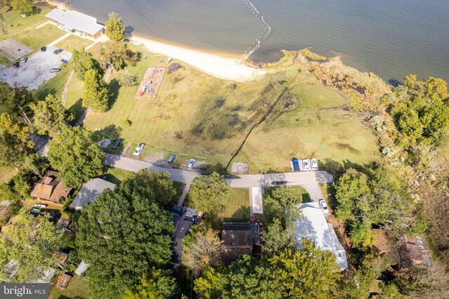 3734 1st Ave, Edgewater, MD 21037 - drone / aerial view featuring a water view
