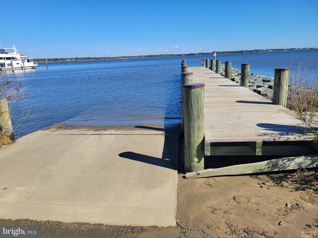 3734 1st Ave, Edgewater, MD 21037 - dock area featuring a water view