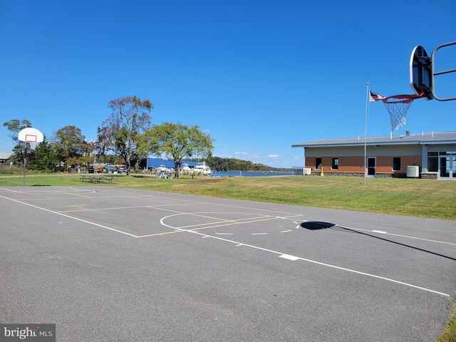 3734 1st Ave, Edgewater, MD 21037 - view of sport court with a lawn and community basketball court