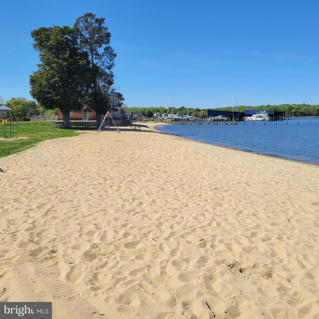 3734 1st Ave, Edgewater, MD 21037 - water view featuring a beach view