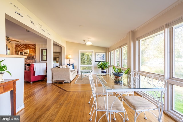 3734 1st Ave, Edgewater, MD 21037 - sunroom / solarium featuring wood-type flooring, crown molding, and plenty of natural light