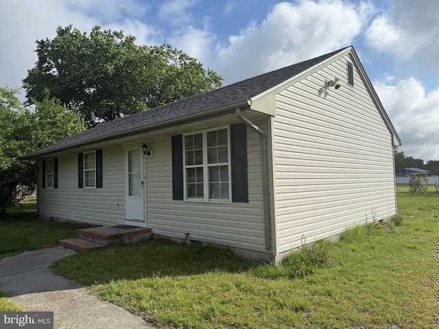 8135 Burnt Branch Dr, Salisbury, MD 21801 - view of front of property with a front lawn and roof with shingles