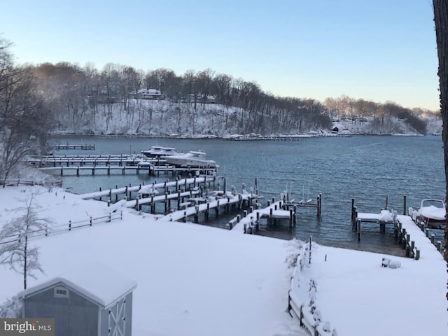 2736 Cedar Dr, Riva, MD 21140 - dock featuring a water view