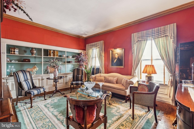 2217 Locust St, Philadelphia, PA 19103 - sitting room featuring crown molding