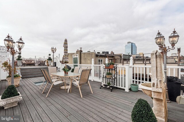 2217 Locust St, Philadelphia, PA 19103 - deck featuring outdoor dining area