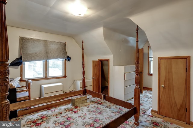 121 E Lafayette Ave, Magnolia, NJ 08049 - bedroom with lofted ceiling and baseboards