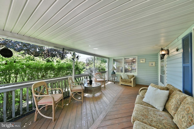 3703 Spruce St, Bristol, PA 19007 - wooden terrace featuring outdoor lounge area