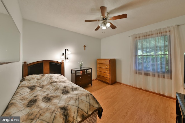 3703 Spruce St, Bristol, PA 19007 - bedroom featuring a ceiling fan and light wood-style flooring
