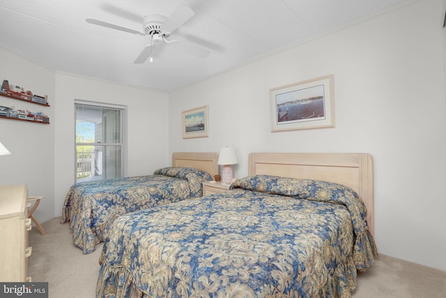 423 14th St Unit 205K, Ocean City, MD 21842 - bedroom with ceiling fan and carpet floors