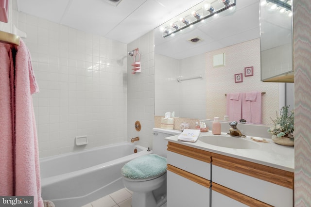 423 14th St Unit 205K, Ocean City, MD 21842 - full bath featuring toilet, tub / shower combination, tile patterned flooring, and vanity