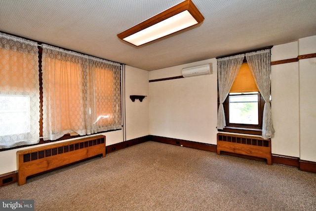 133 Main St, East Greenville, PA 18041 - carpeted spare room with an AC wall unit, radiator, and baseboards