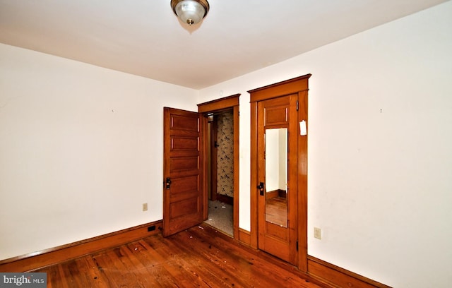 133 Main St, East Greenville, PA 18041 - spare room featuring dark wood-style floors and baseboards