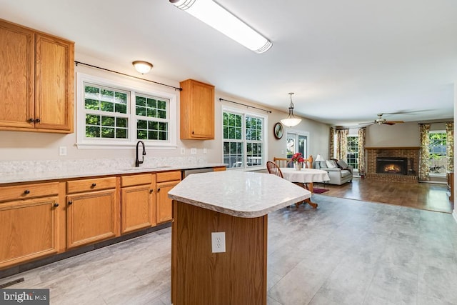 10995 Alcorn Ln, Waldorf, MD 20603 - kitchen with plenty of natural light, a sink, and light countertops