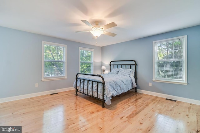 10995 Alcorn Ln, Waldorf, MD 20603 - bedroom featuring wood finished floors, baseboards, and ceiling fan