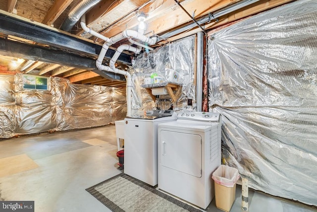 10995 Alcorn Ln, Waldorf, MD 20603 - unfinished below grade area featuring washer and dryer